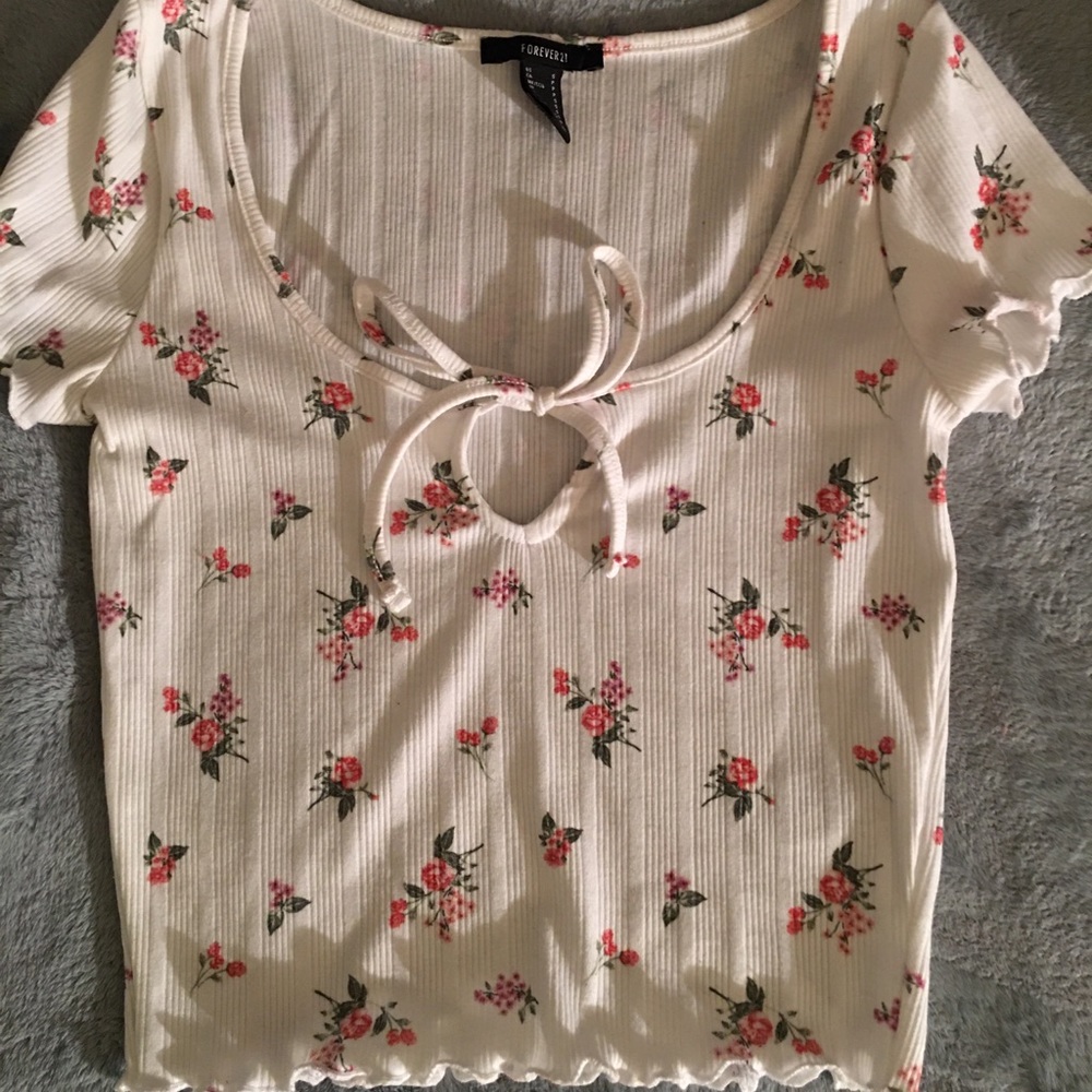 Flower crop top